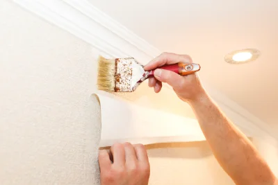 Pose de papier peint à Auxelles-Haut — revêtements muraux et toiles de verre